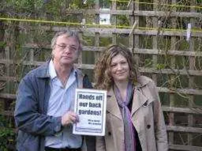 Tim Murphy and Anna Jones, residents of College ward, who are leading the campaign