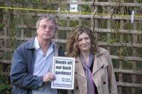 Tim Murphy and Anna Jones, residents of College ward, who are leading the campaign