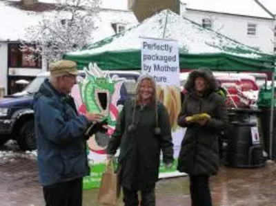 Campaigning in the snow