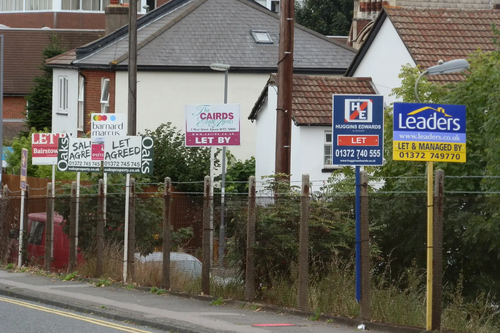 Estate agents signs