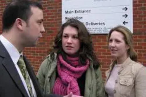 Lib Dem councillors were present at the University for the Creative Arts Freshers' Fayre held on 29th September and Cllr Lees is seen here talking to students