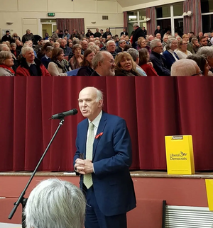 Vince Cable speaks at Claygate