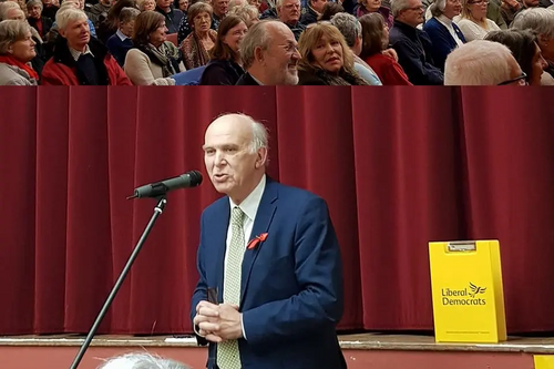 Vince Cable speaks at Claygate