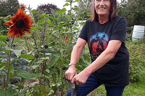 Julie in allotment