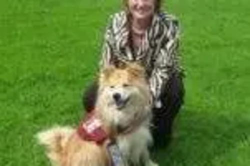 Sharon meets Hearing Dog Ky