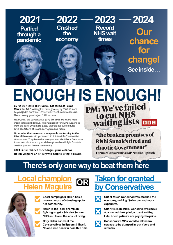 Helen Maguire election leaflet 1